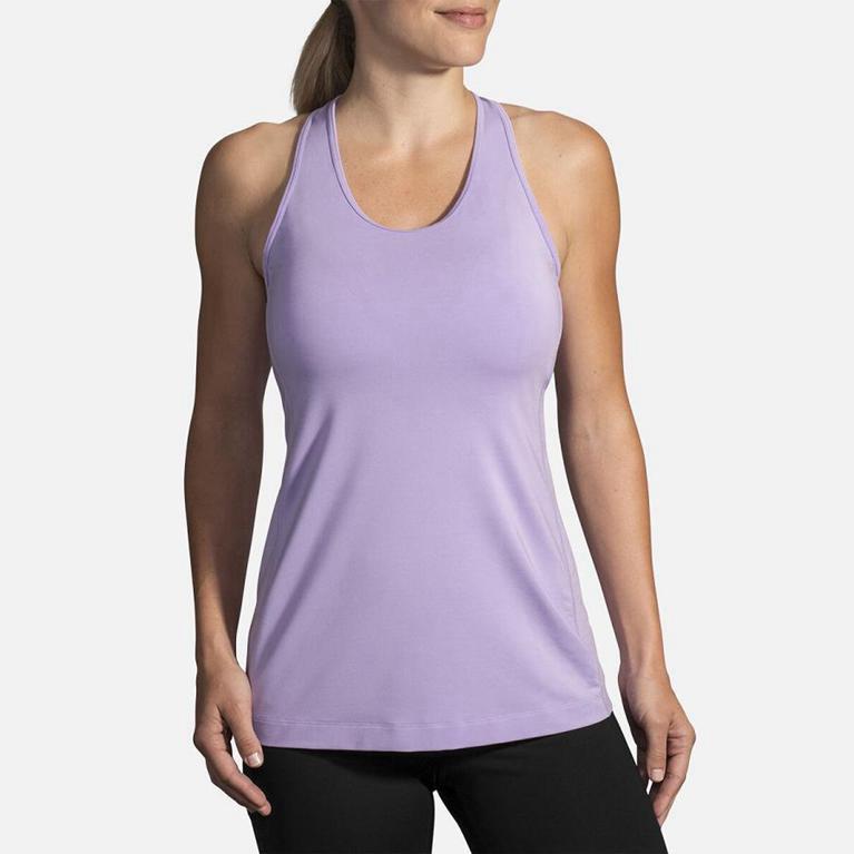 Brooks Pick-Up Running Tank Top - Women's - Pink (90325-XTRF)